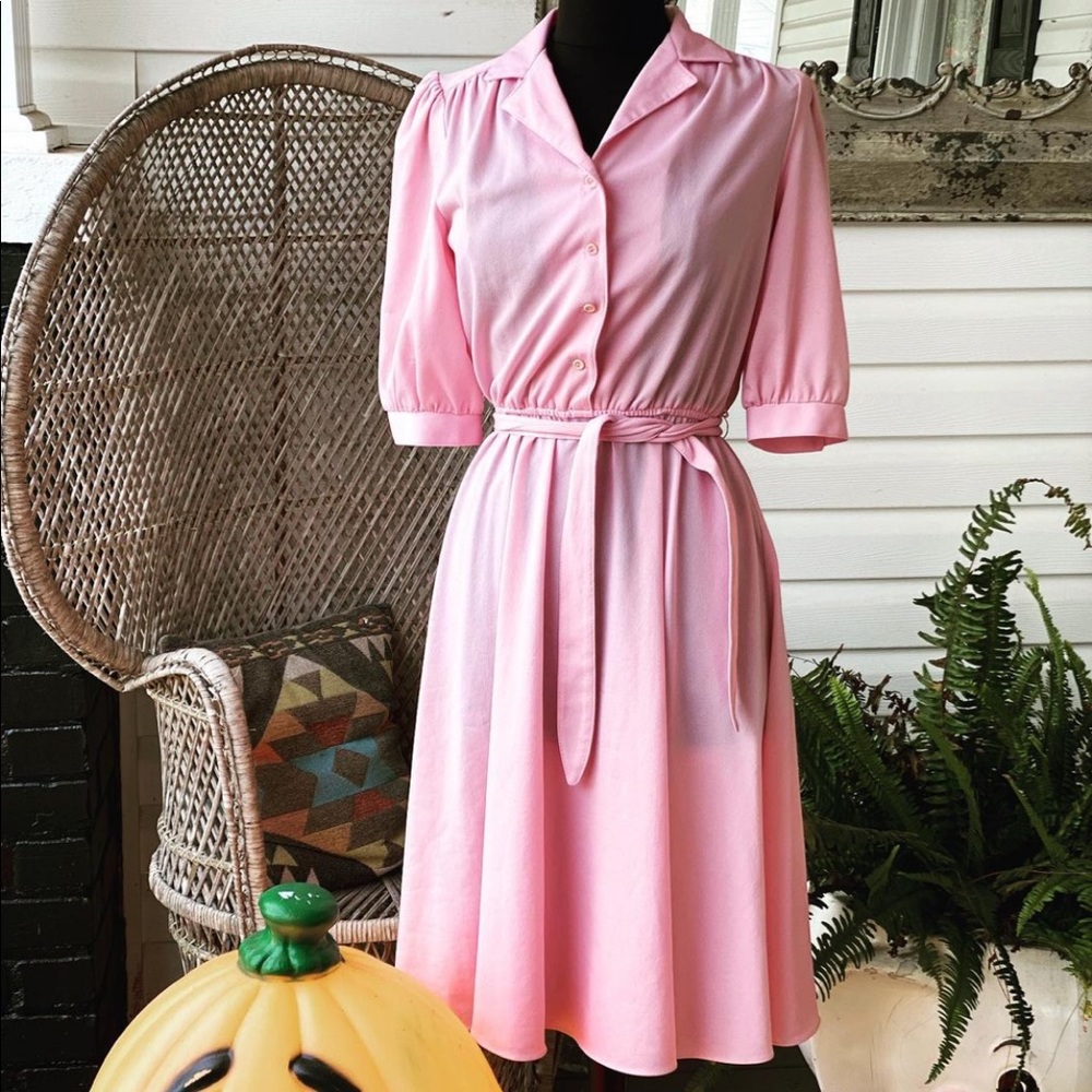 vintage pink dress